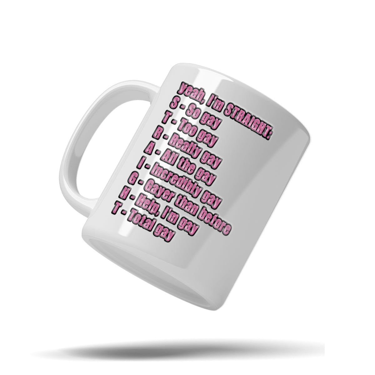 S.T.R.A.I.G.H.T. Acronym Ceramic Mug