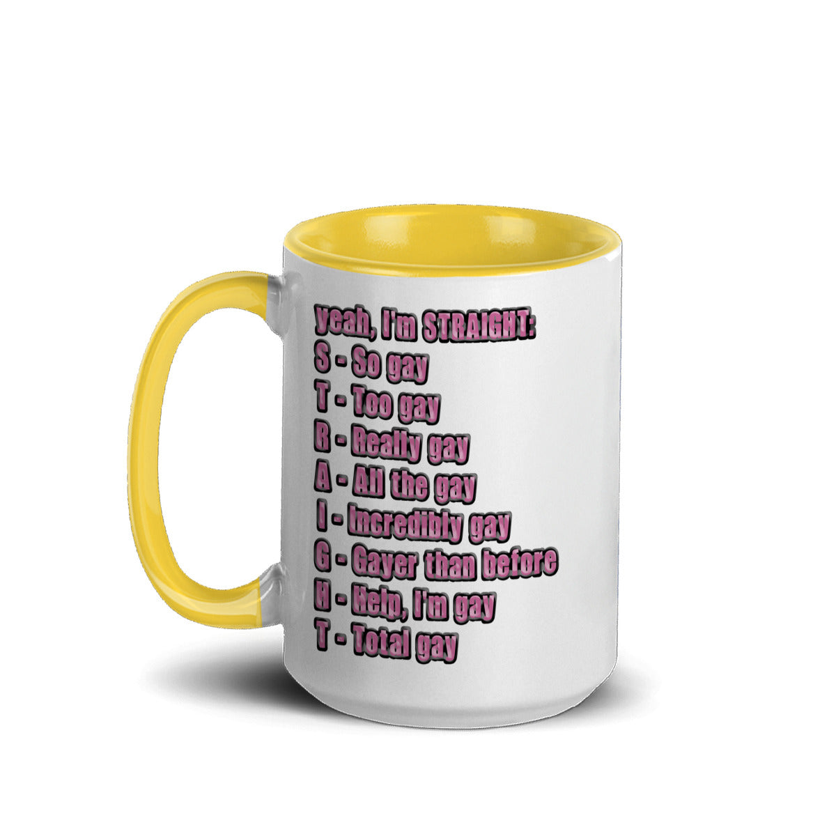S.T.R.A.I.G.H.T. Acronym Ceramic Mug