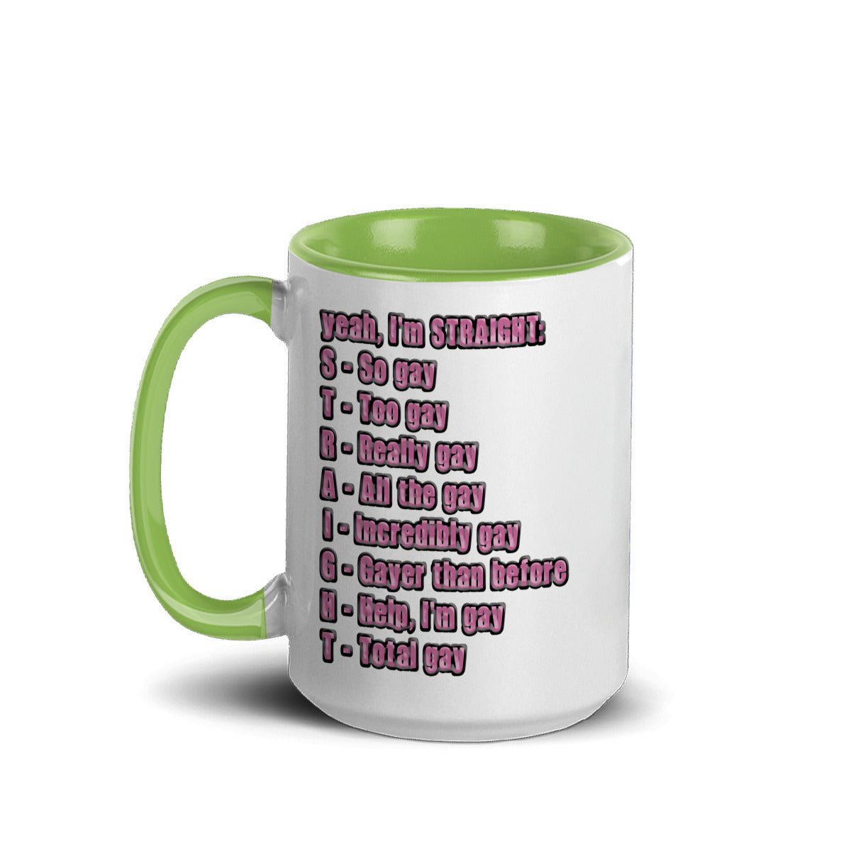 S.T.R.A.I.G.H.T. Acronym Ceramic Mug