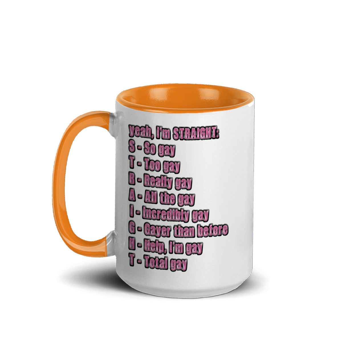 S.T.R.A.I.G.H.T. Acronym Ceramic Mug