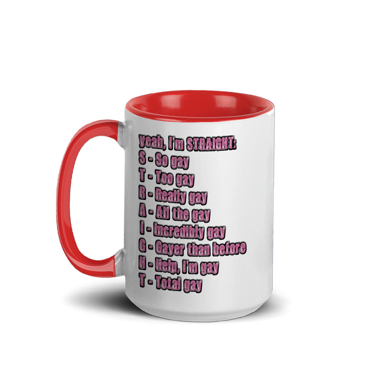 S.T.R.A.I.G.H.T. Acronym Ceramic Mug