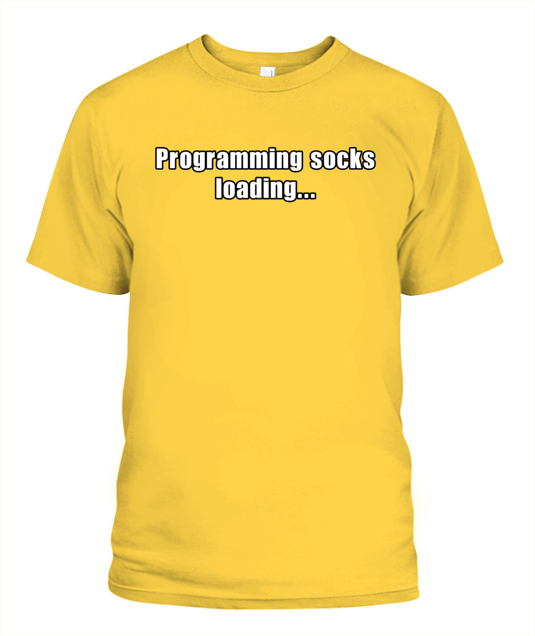 Programming socks loading T-shirt