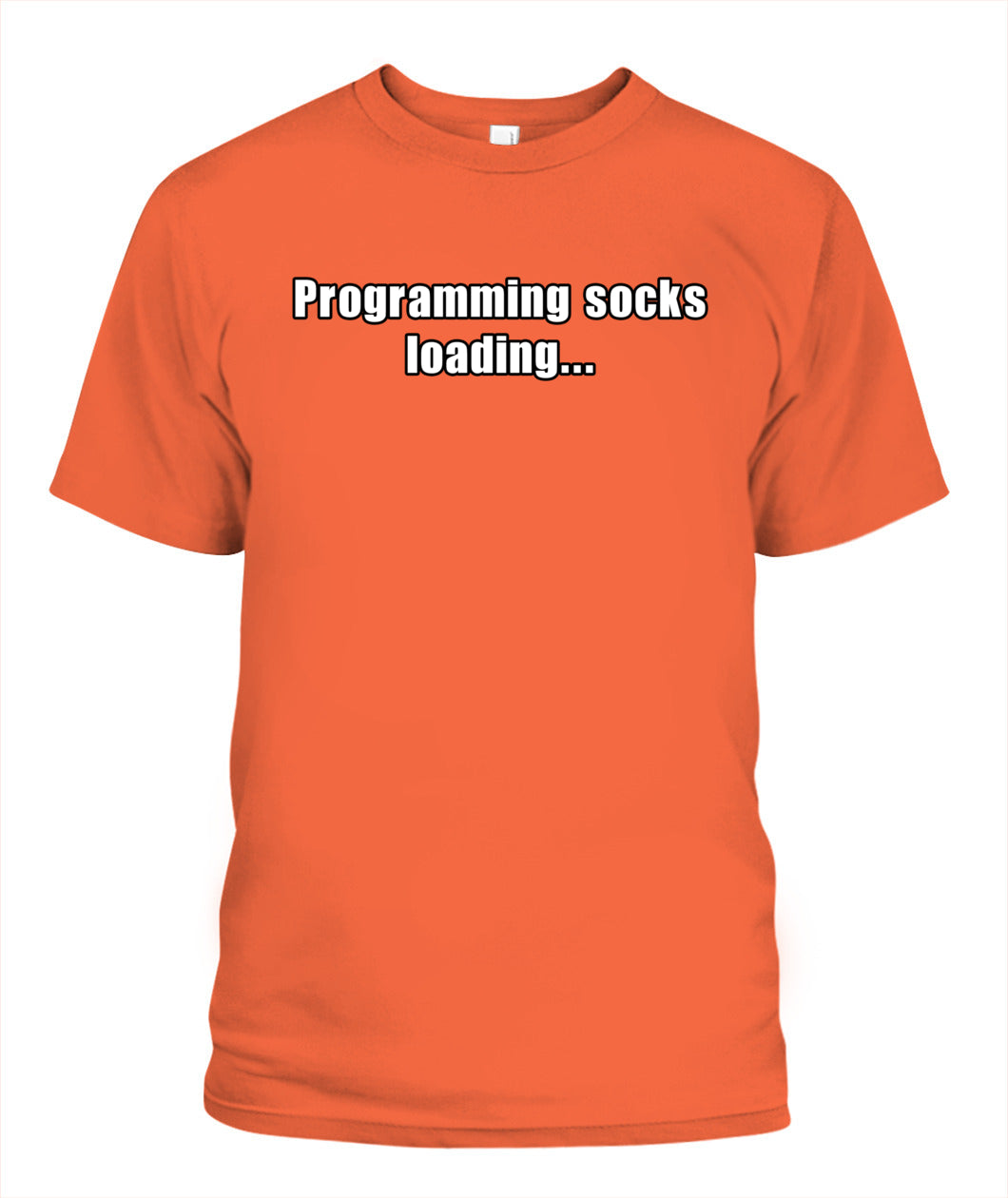 Programming socks loading T-shirt