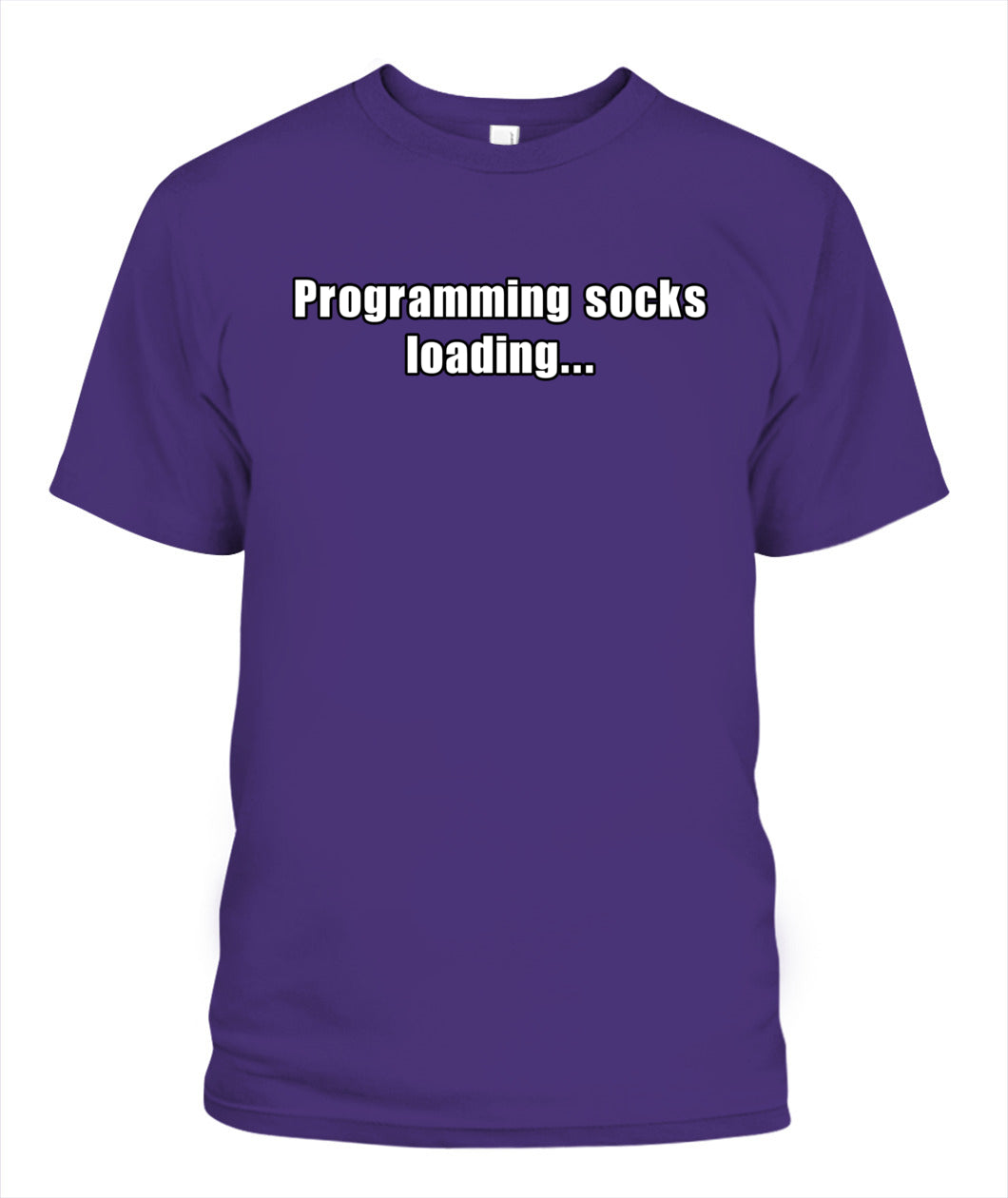 Programming socks loading T-shirt