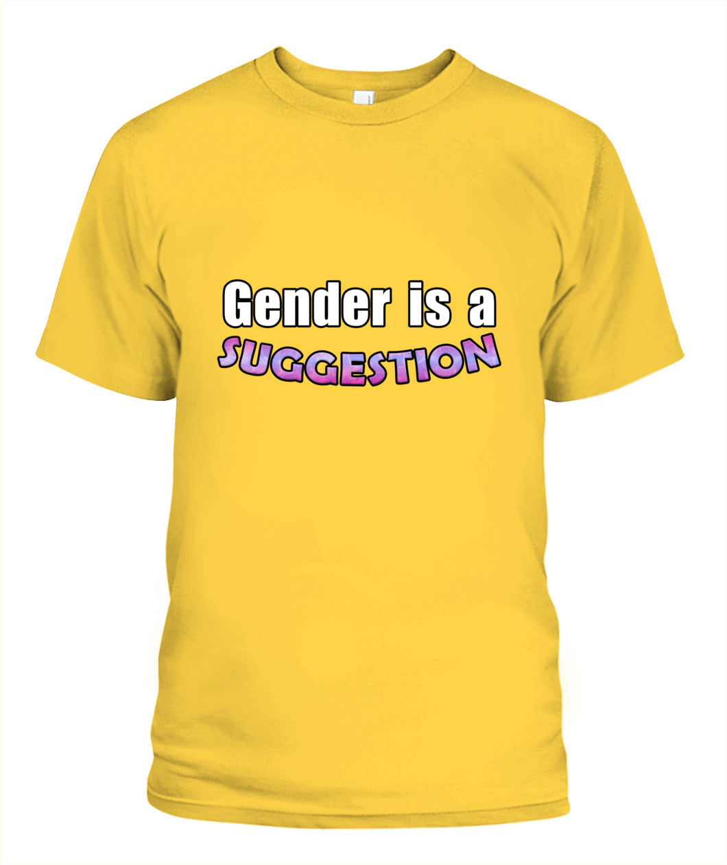 gender is a suggestion T-shirt
