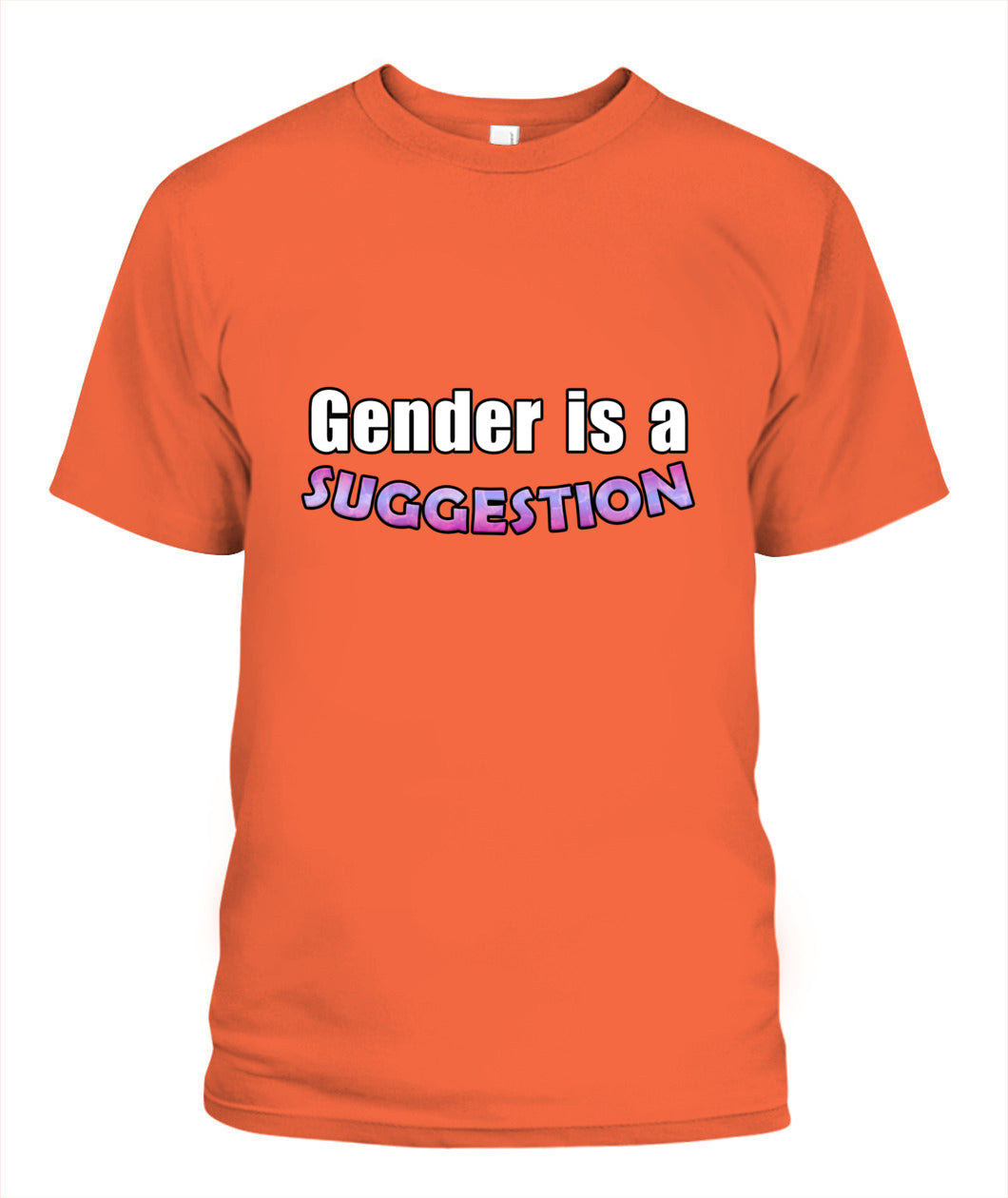 gender is a suggestion T-shirt