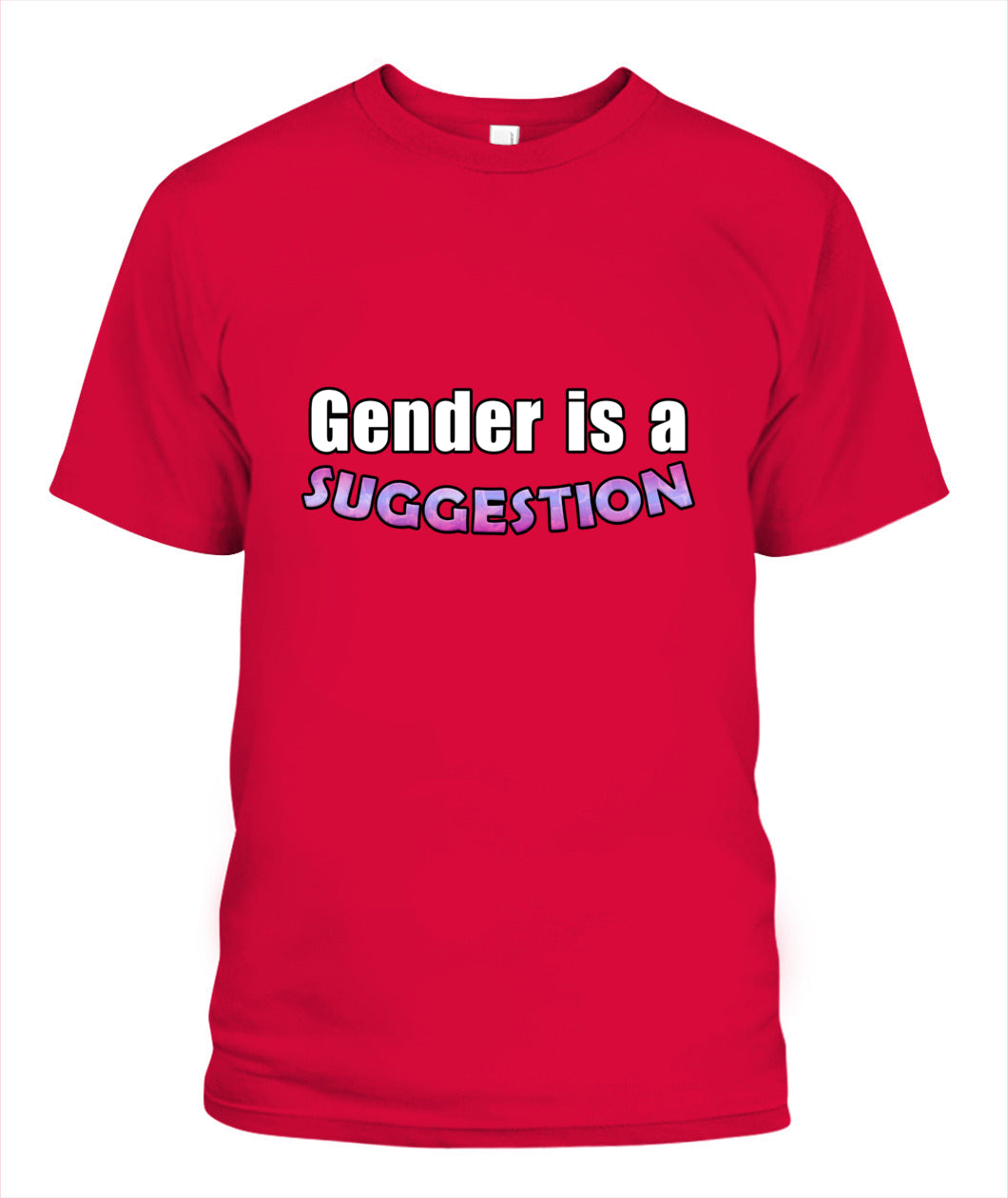 gender is a suggestion T-shirt